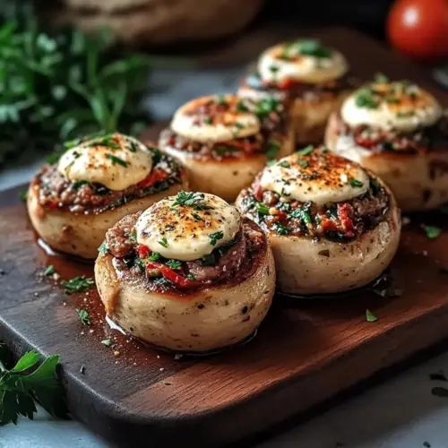 Vegan Stuffed Mushrooms