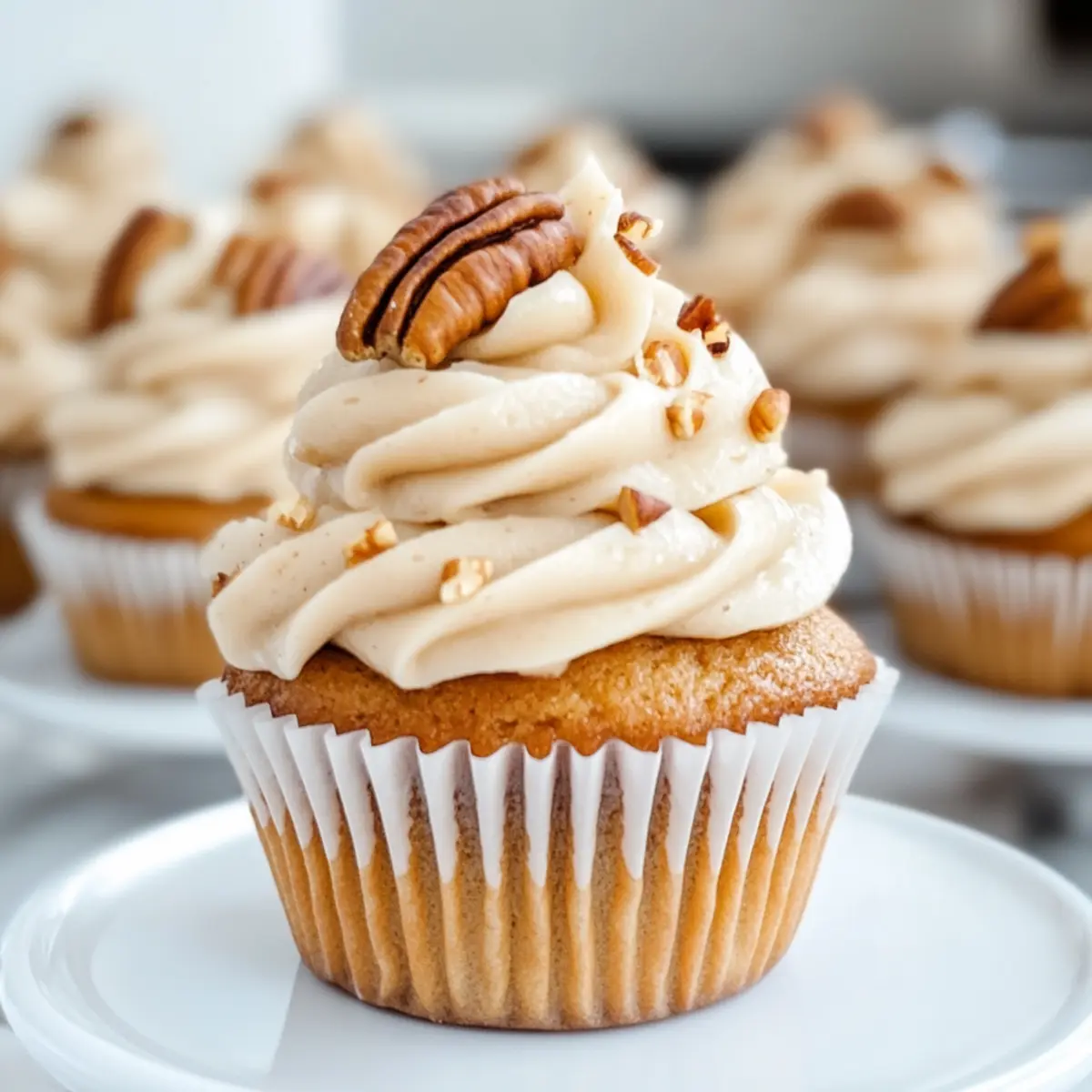 Maple Butter Pecan Cupcakes