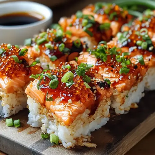 Spicy Salmon Sushi Bake Recipe