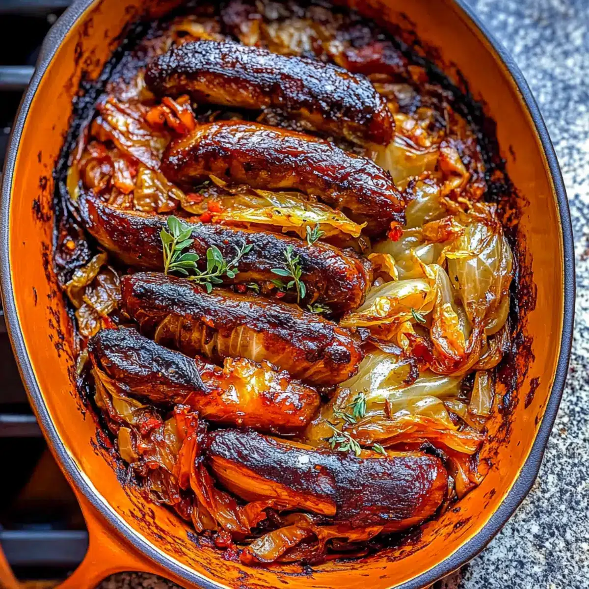 Romanian Slow Roasted Caramelized Cabbage