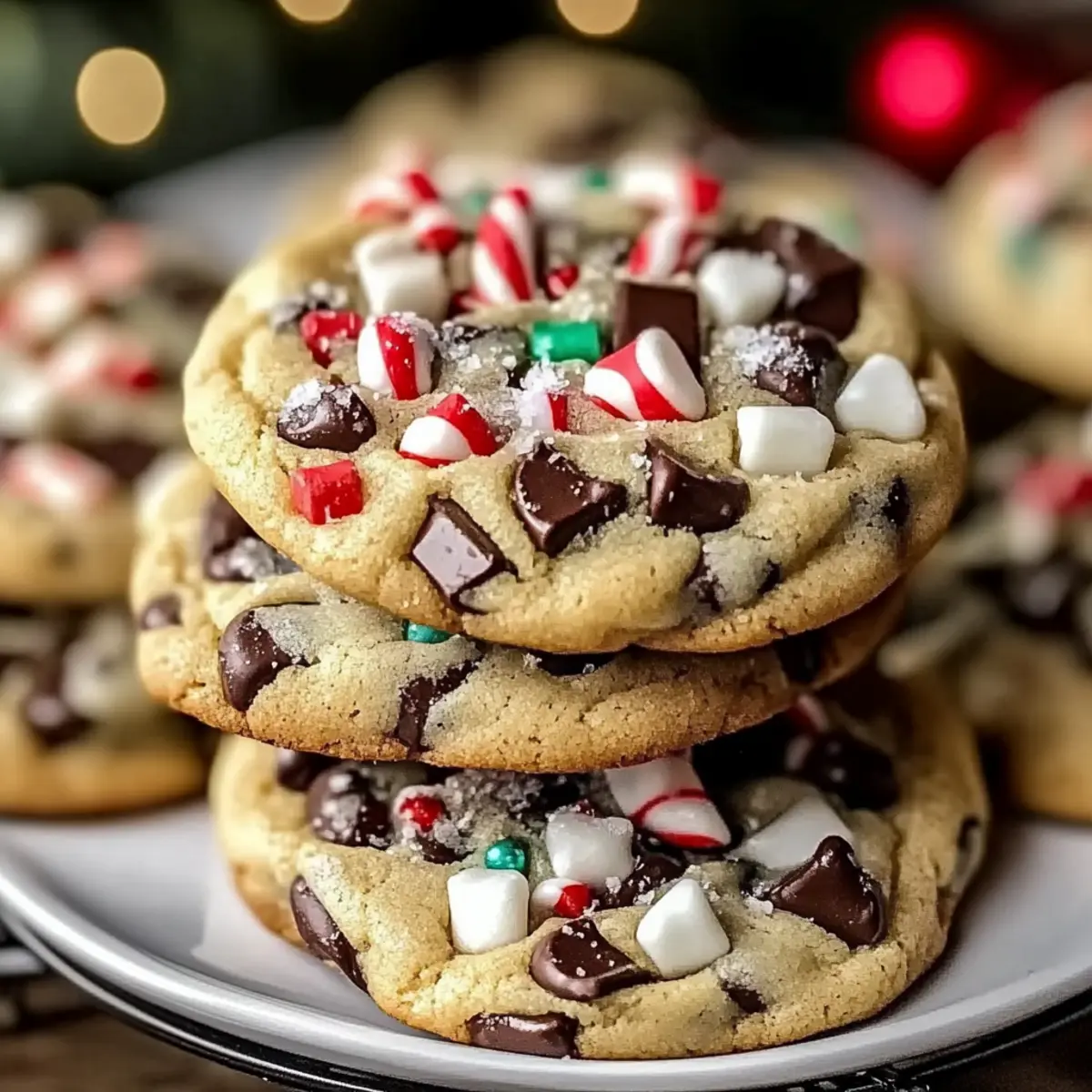 Winter Wonderland Chocolate Chip Christmas Cookies