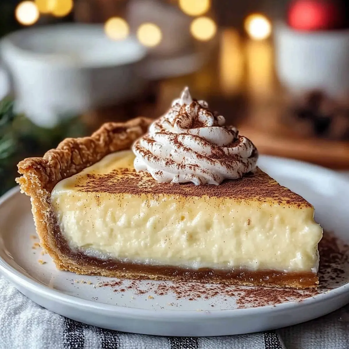 Cinnamon-Vanilla Custard Pie