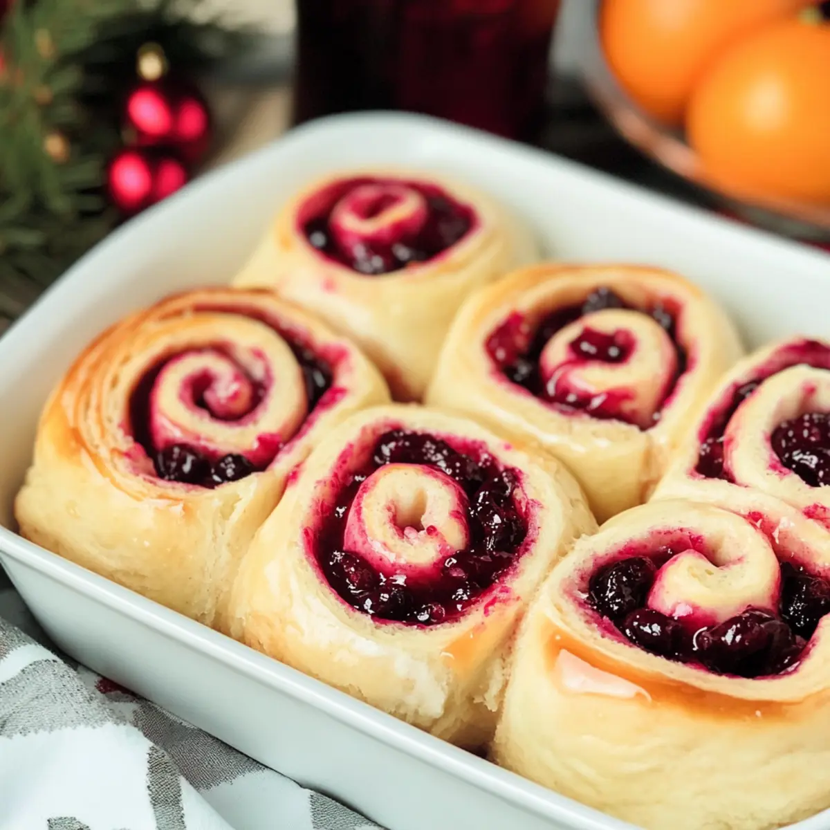 Cranberry Orange Sweet Rolls