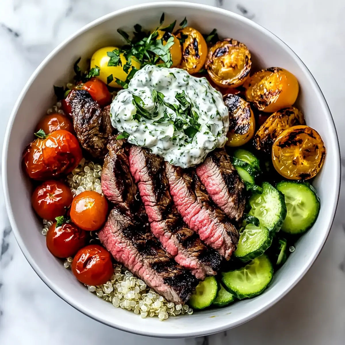 Mediterranean Steak Bowl Recipe