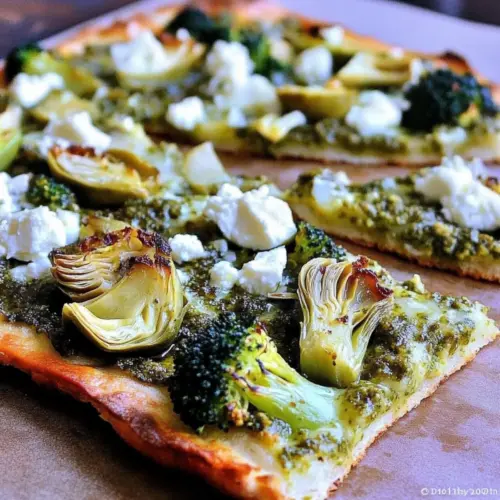 Green Pizza with Pesto