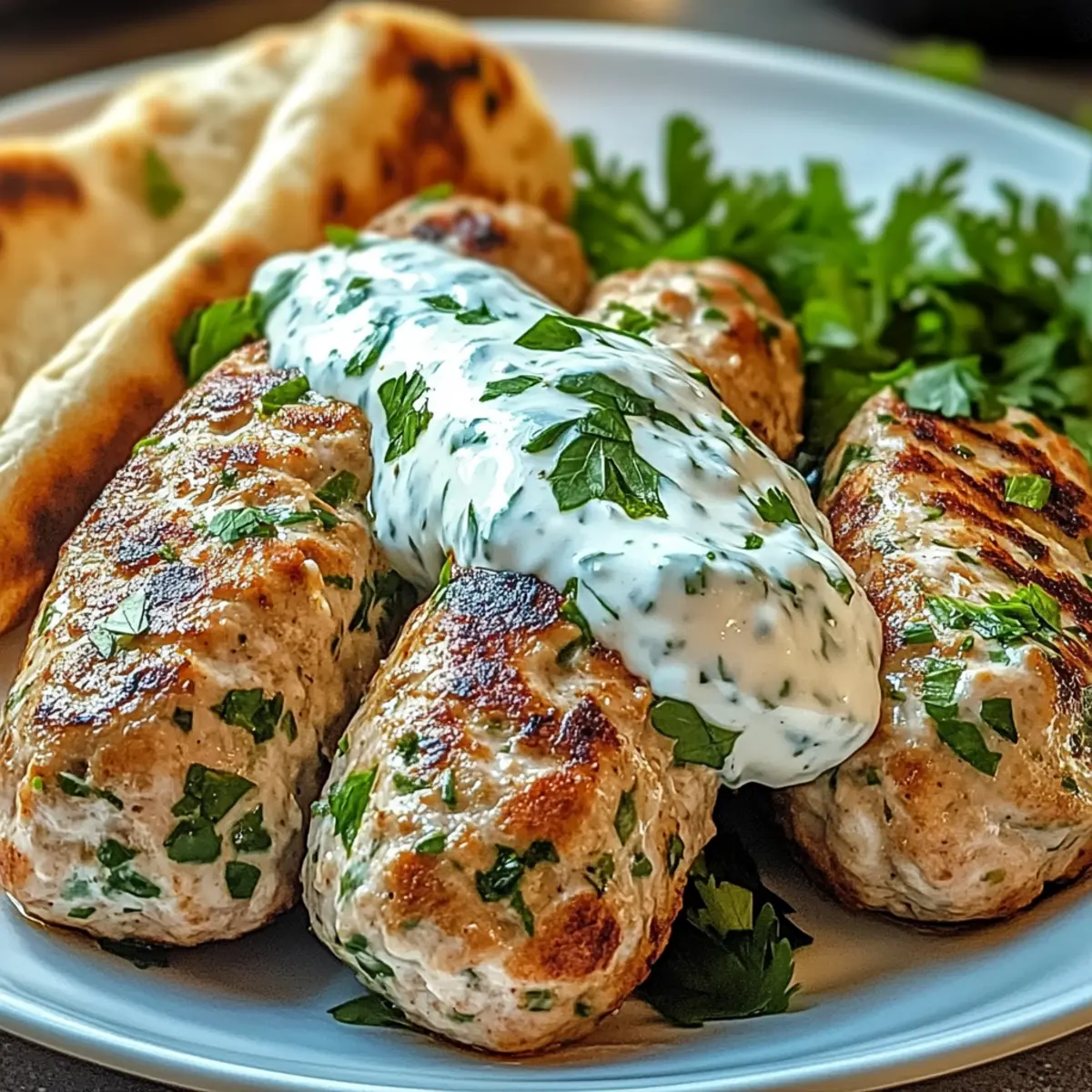 Juicy Chicken Kofta with Garlic