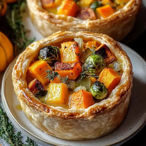 Roasted Autumn Vegetable Pot Pies
