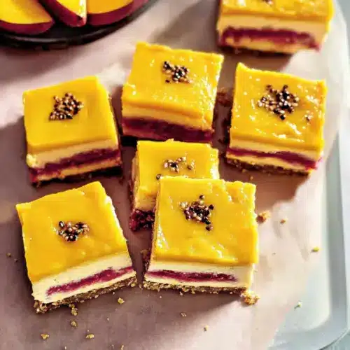 Vegan Mango Cheesecake Bars