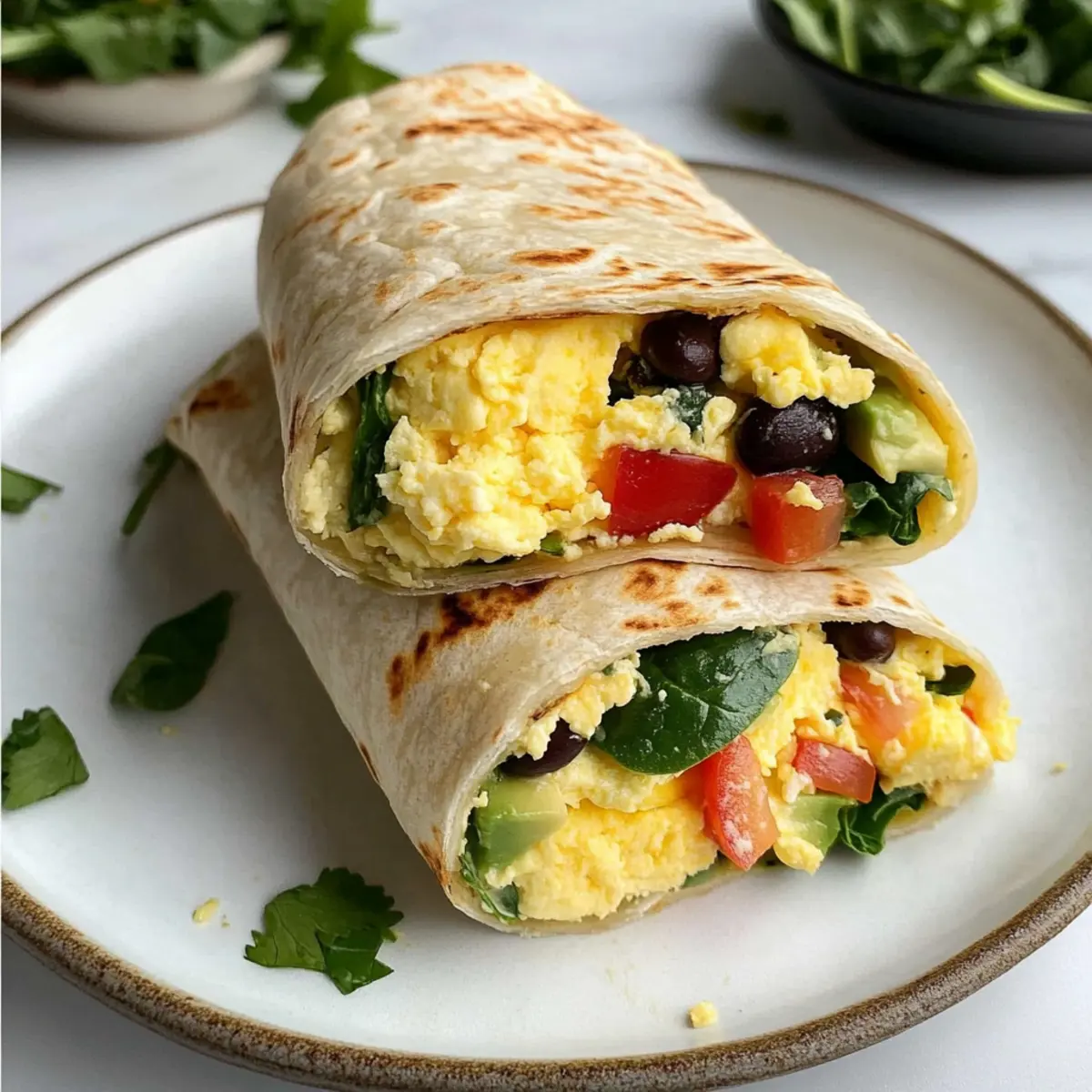 Breakfast Veggie Wraps