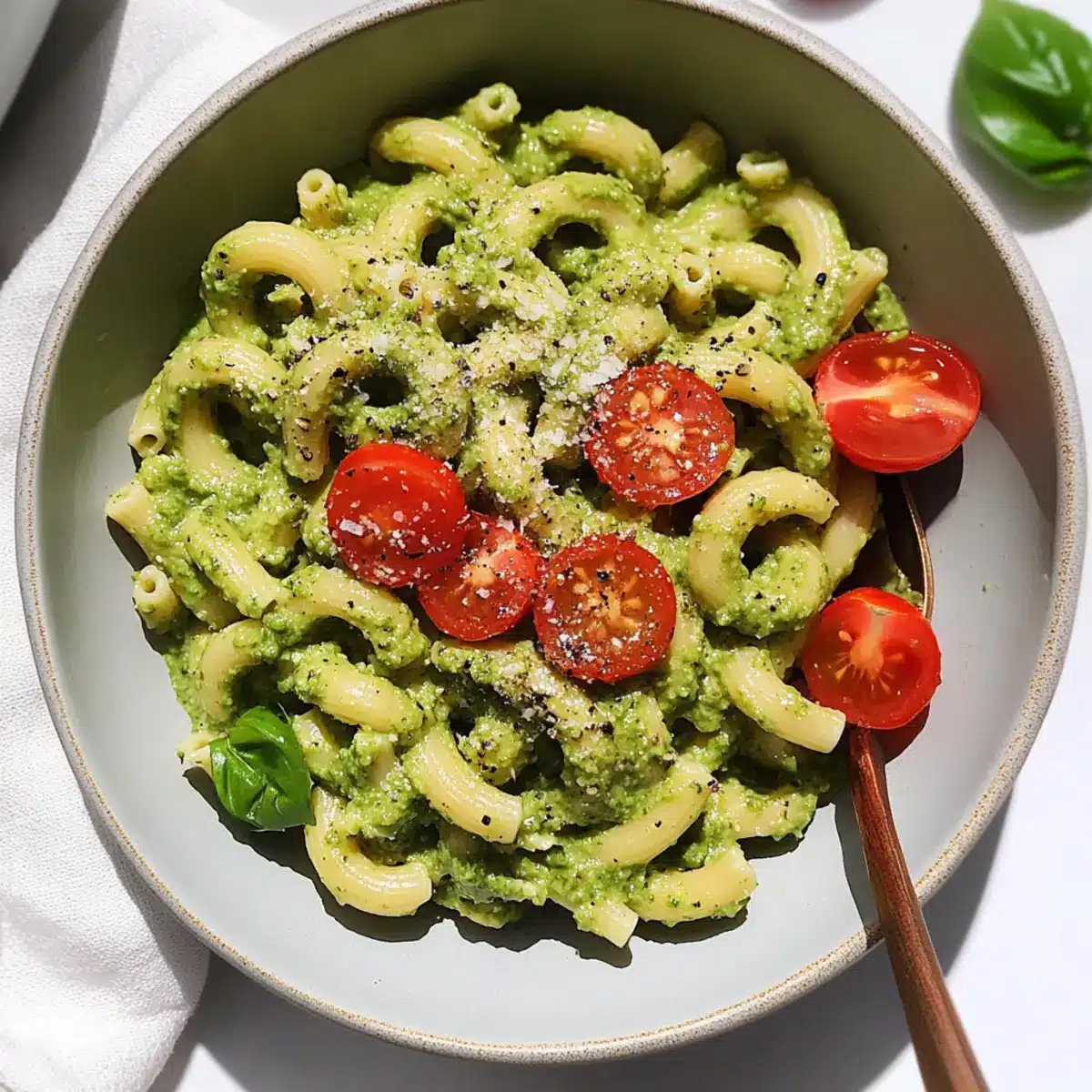 Vegan Avocado Pesto Pasta