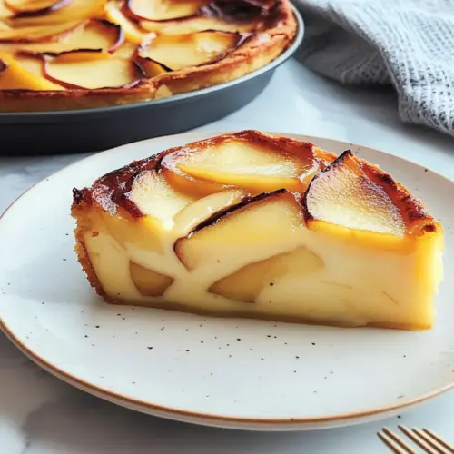 French Custard Pie - with apples