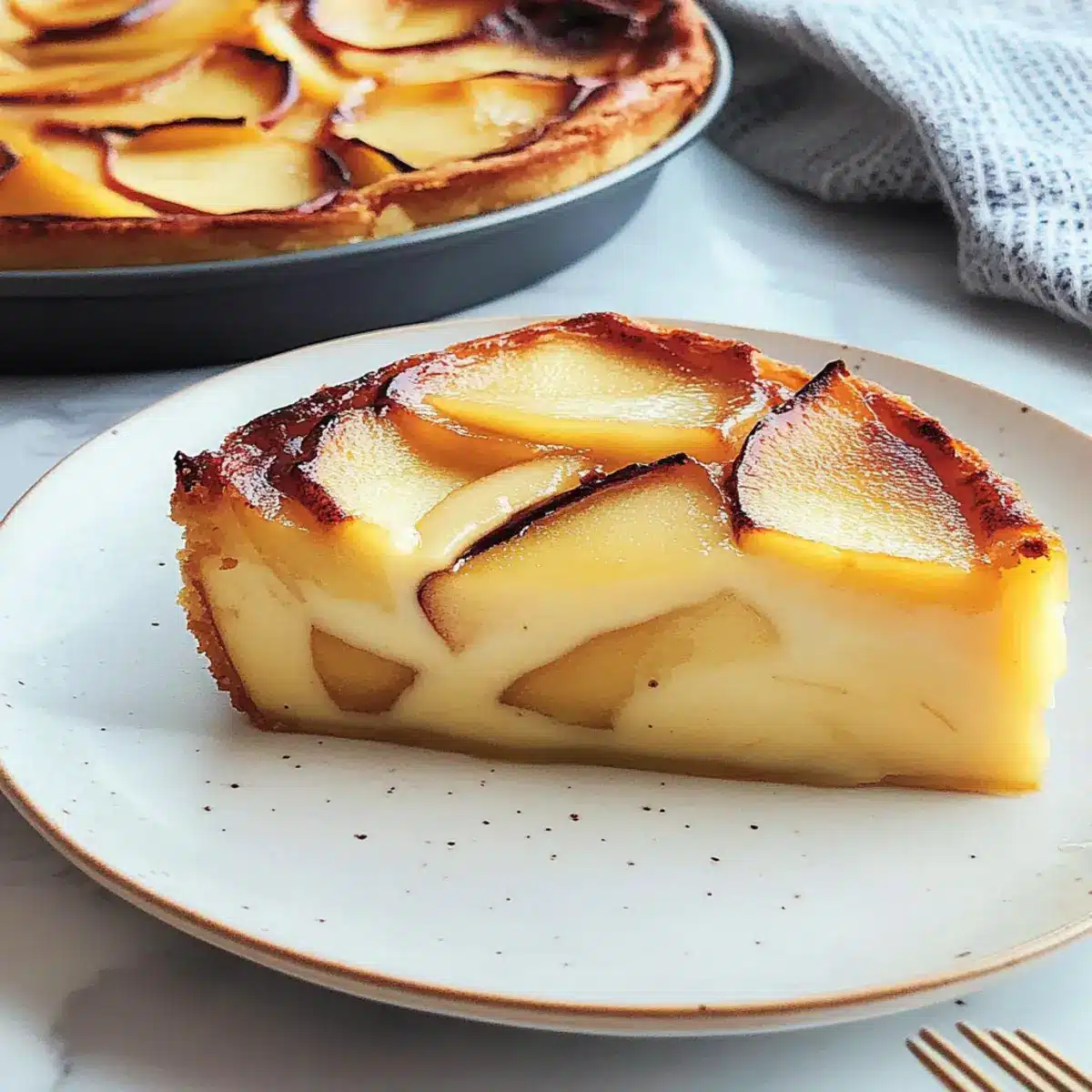 French Custard Pie - with apples