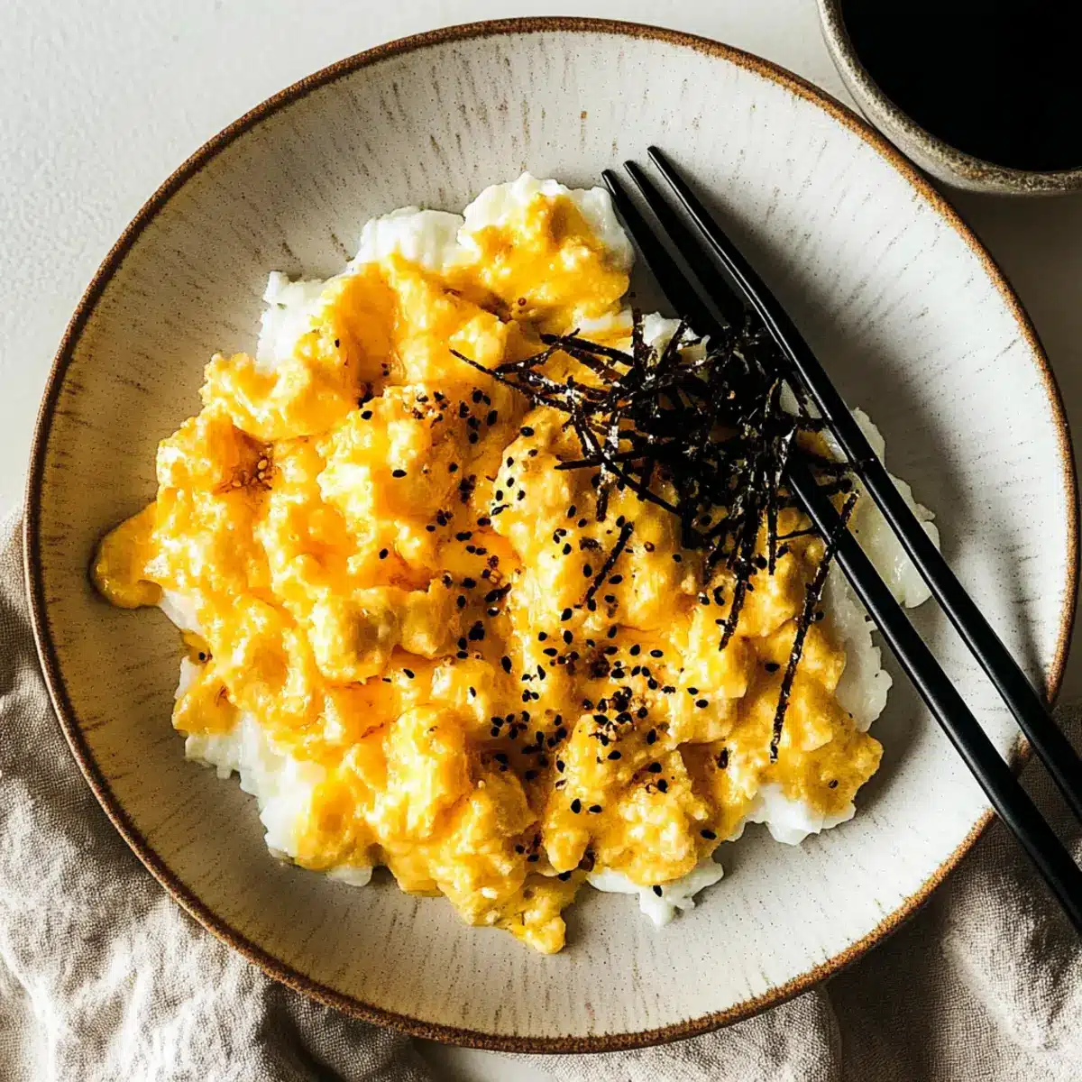 Miso scrambled eggs