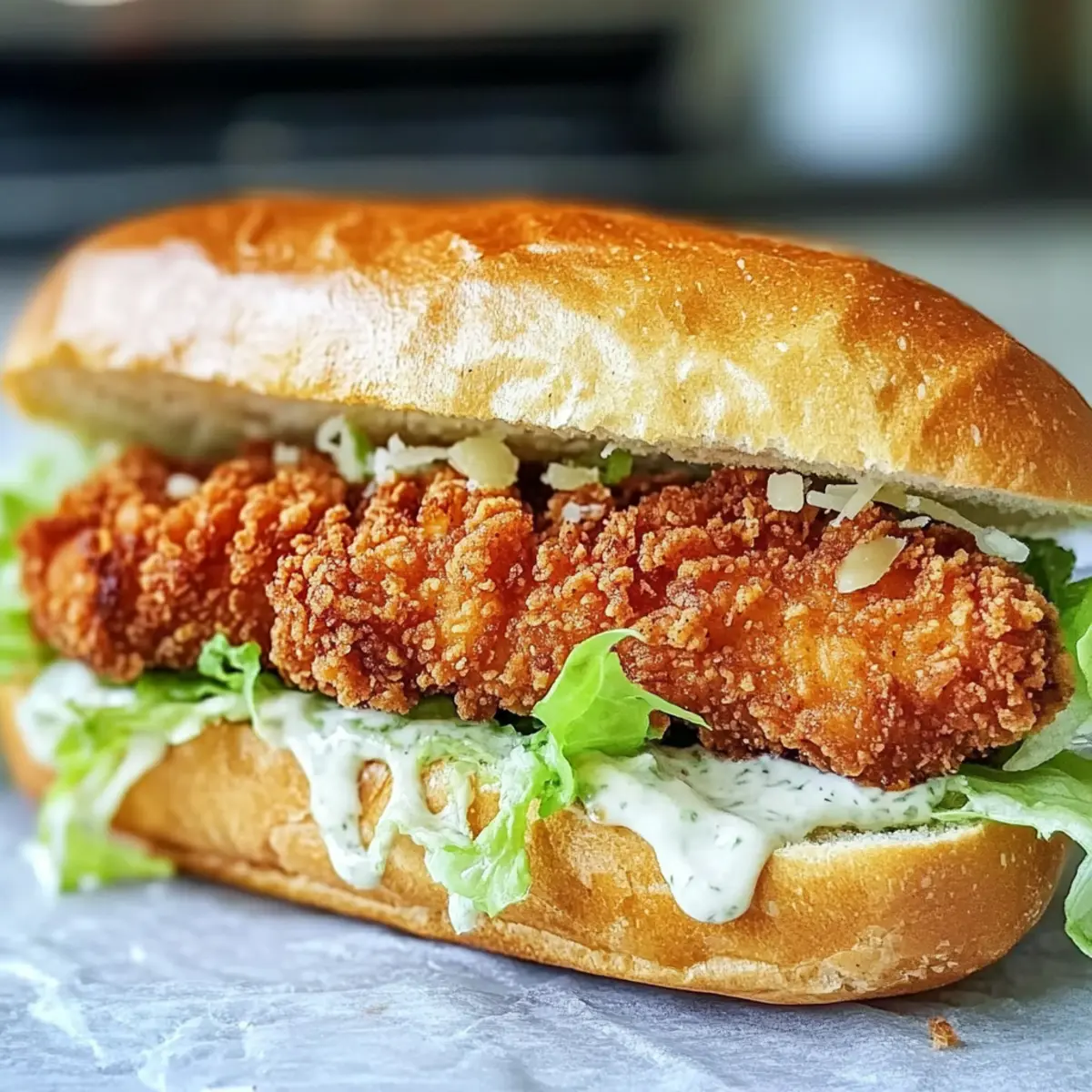 Crispy Chicken Caesar Sandwich Recipe