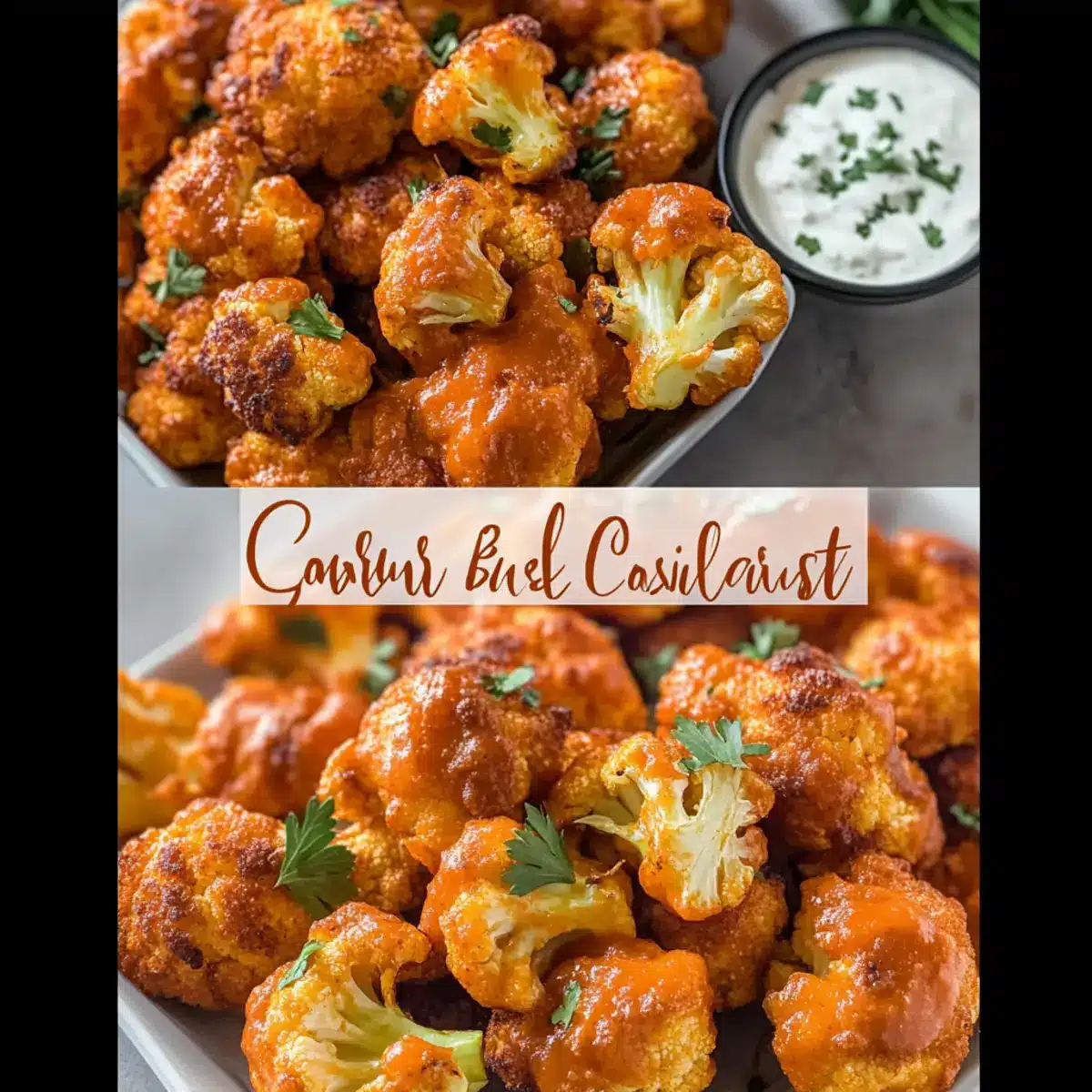 Air Fryer Buffalo Cauliflower Recipe