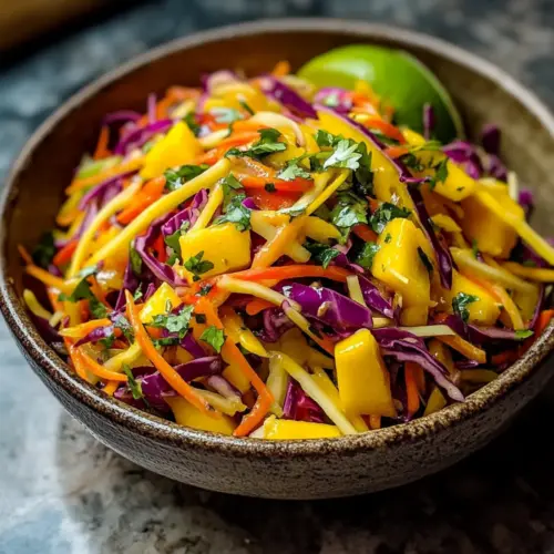 Quick And Easy Mango Slaw