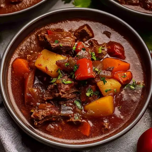 Hungarian Goulash (beef stew-soup)