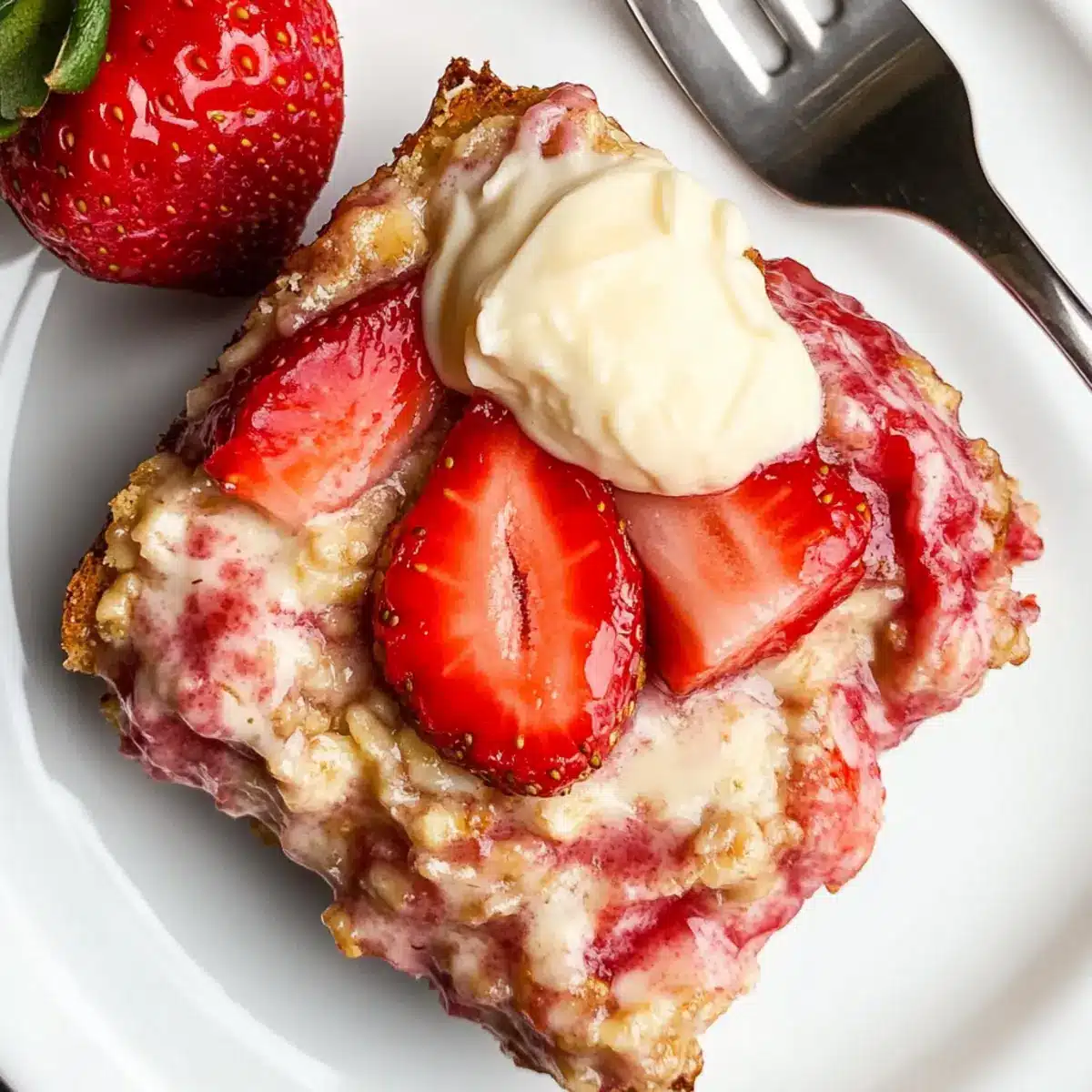 Strawberry Cheesecake Baked Oatmeal