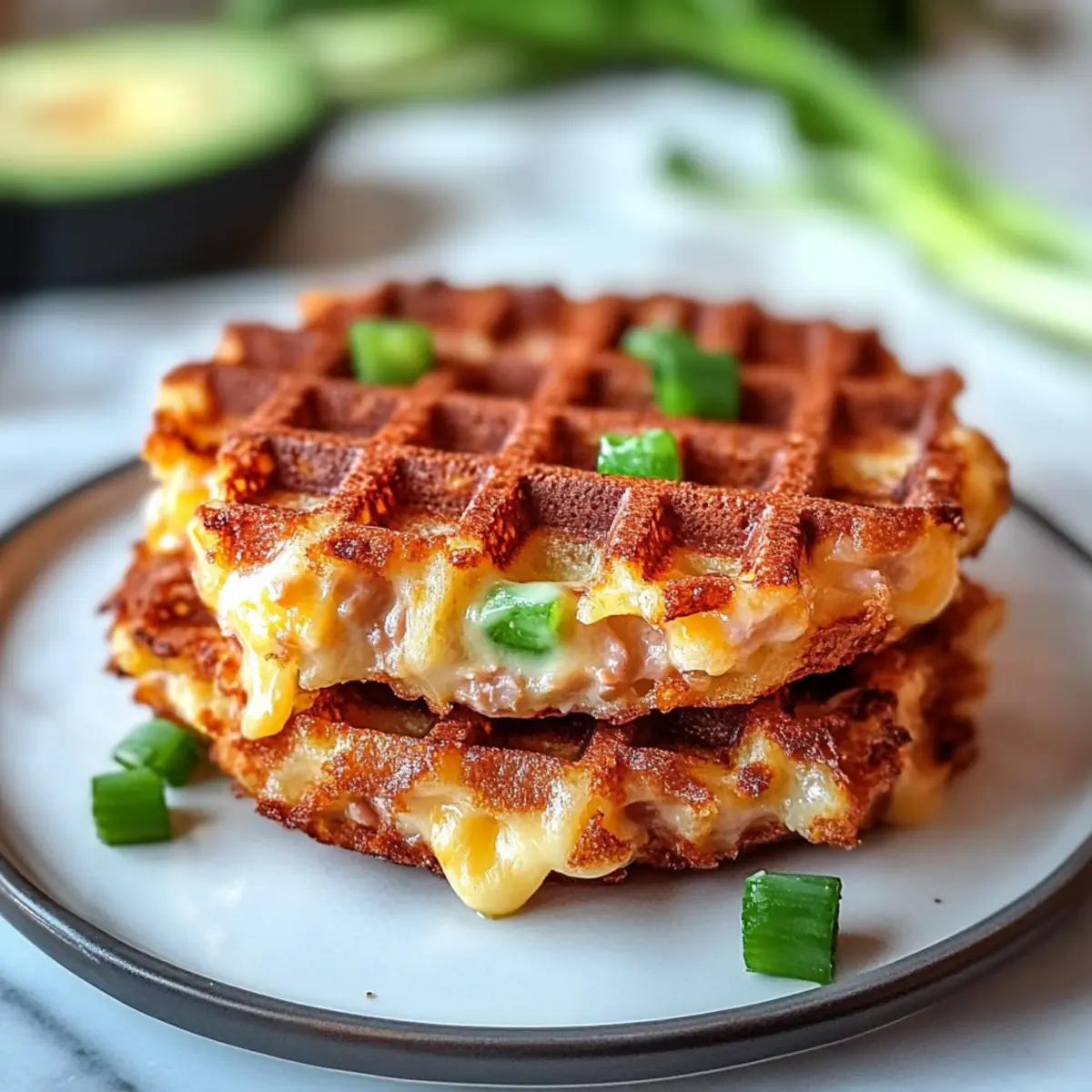Savory Tuna Melt Chaffle