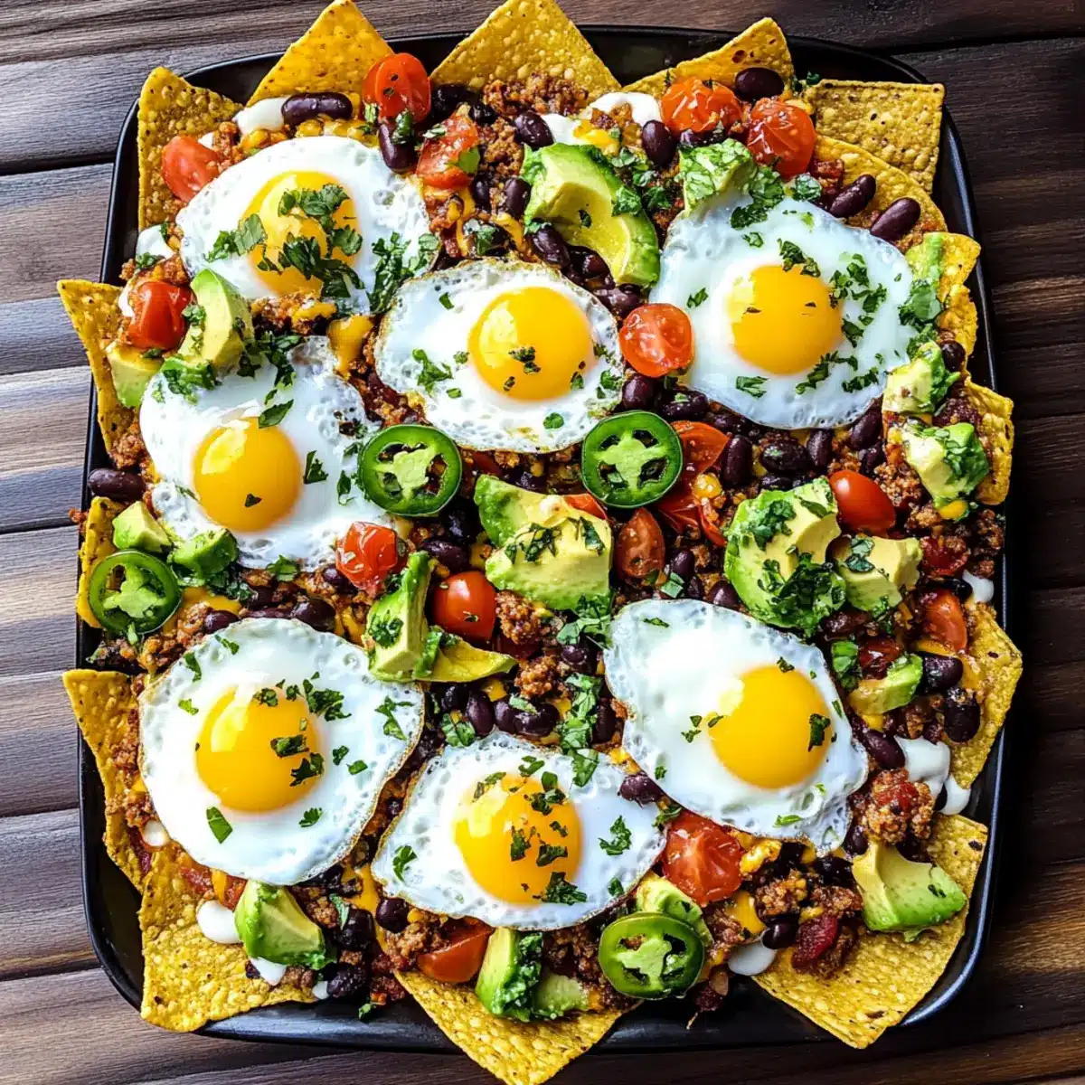 Huevos Rancheros Breakfast Nachos