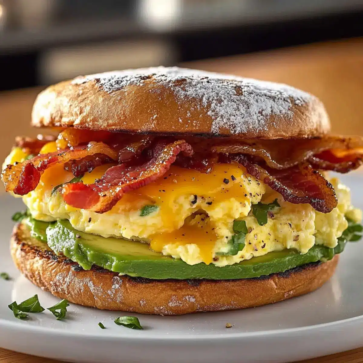 Breakfast Sandwich with Avocado