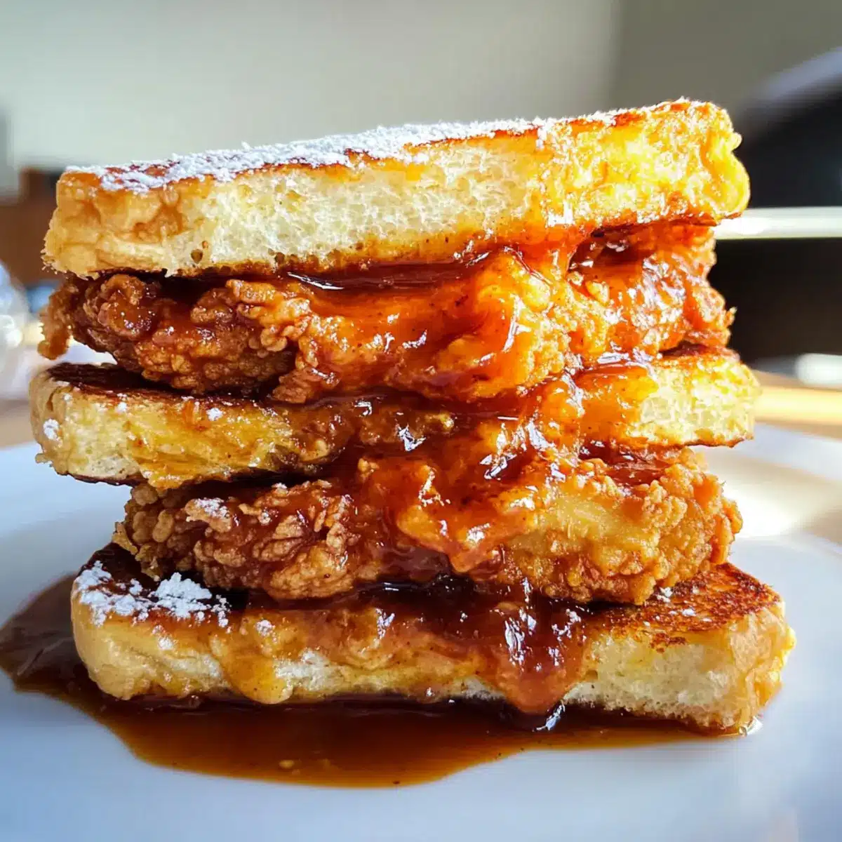 French Toast Fried Chicken Sandwich