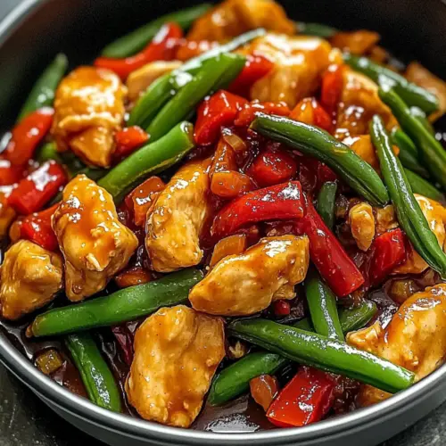 Garlicky Sweet Thai Chili Chicken & Green Beans