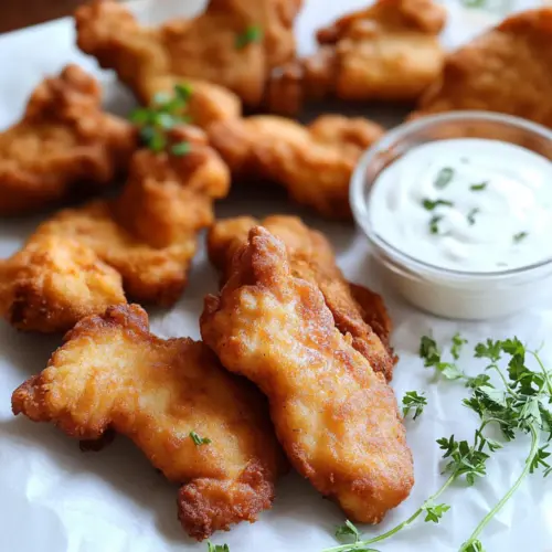 Homemade Fried Sourdough Chicken Tenders