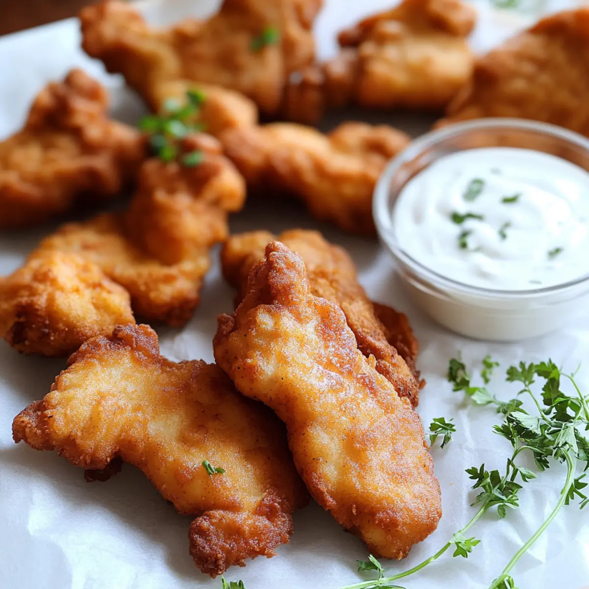 Homemade Fried Sourdough Chicken Tenders