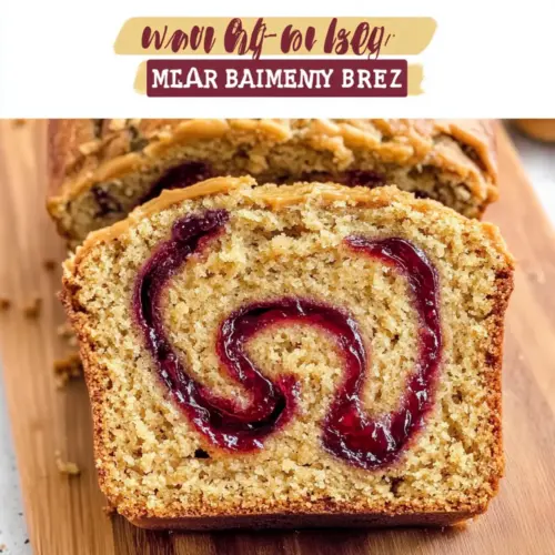 Peanut Butter & Jelly Banana Bread