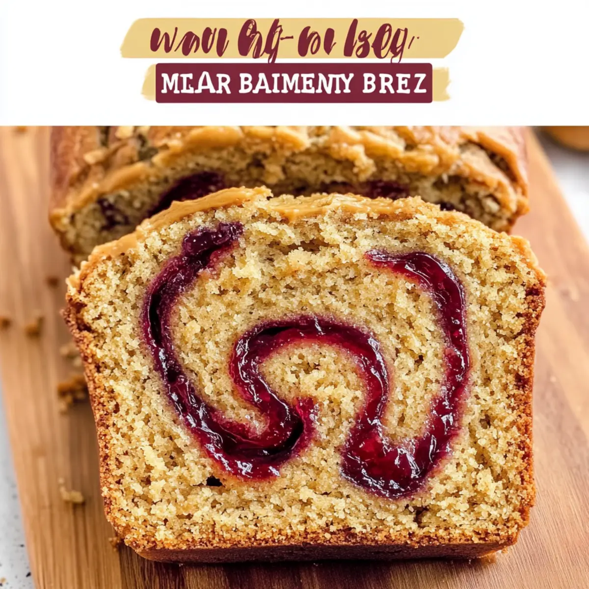 Peanut Butter & Jelly Banana Bread
