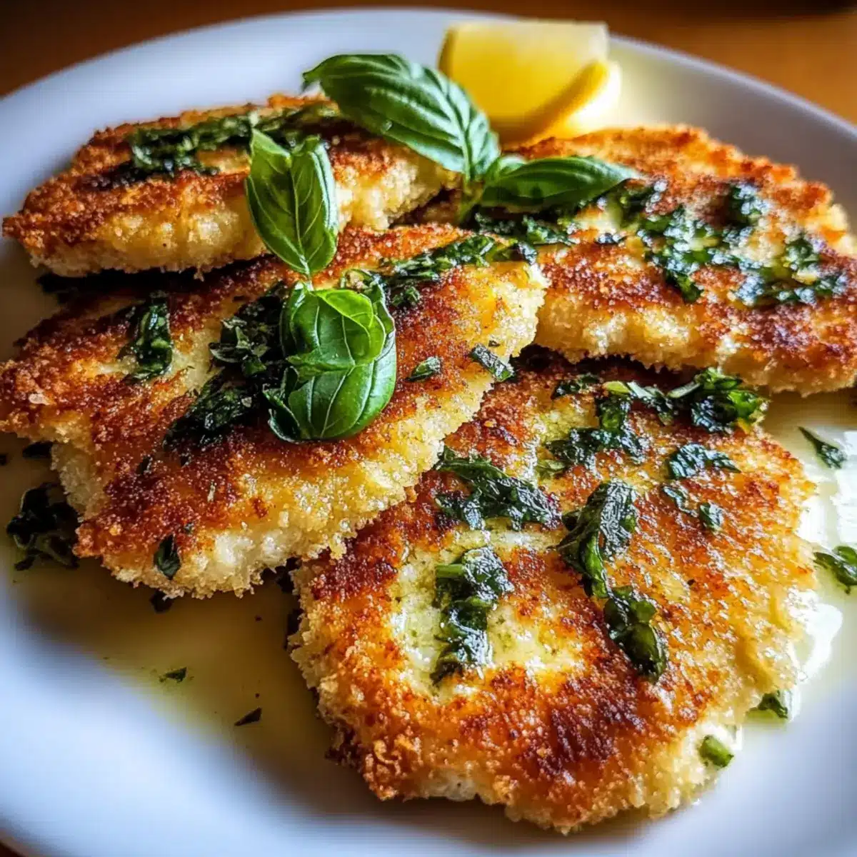 Italian basil chicken cutlets