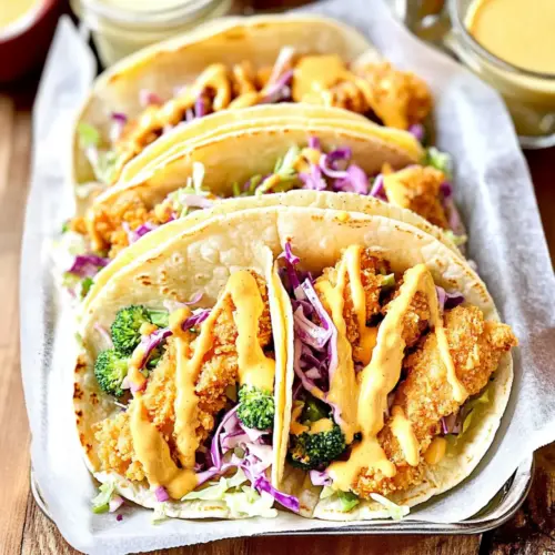 Honey Mustard Chicken Tacos