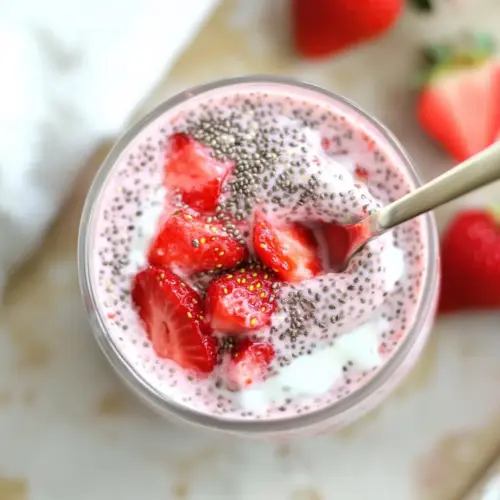 Creamy Strawberry Chia Pudding
