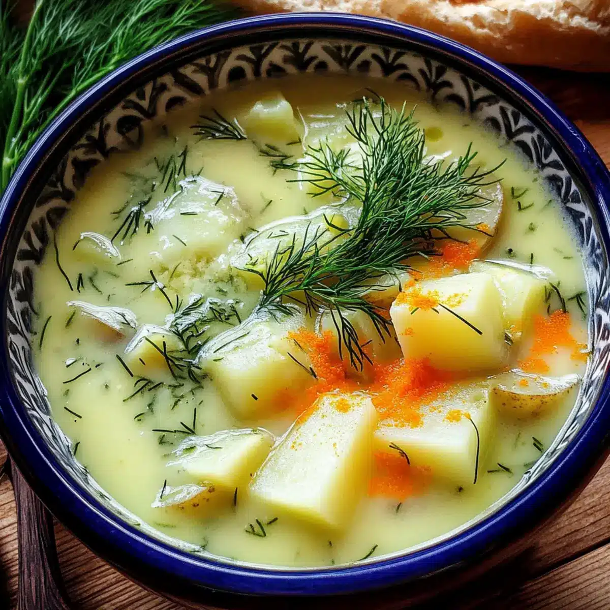Creamy Potato & Dill Soup