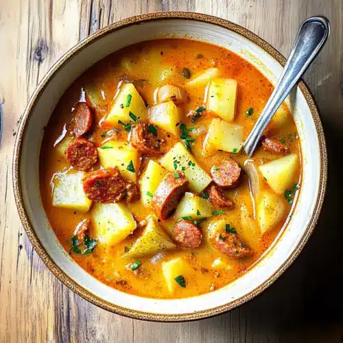 Spanish Potato Soup with Chorizo