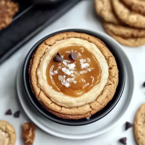 Salted Caramel Cheesecake Cookies
