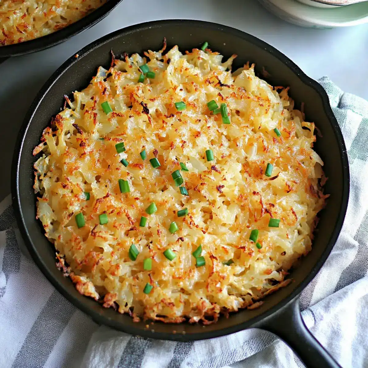 Irish Cheddar & Cabbage Hash Brown Skillet