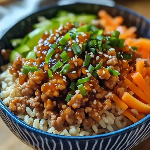 Healthy Ground Turkey Teriyaki Rice Bowl