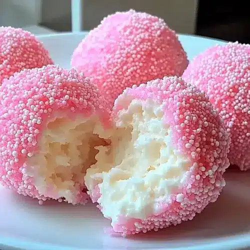 Crispy Cotton Candy Cheesecake Bombs