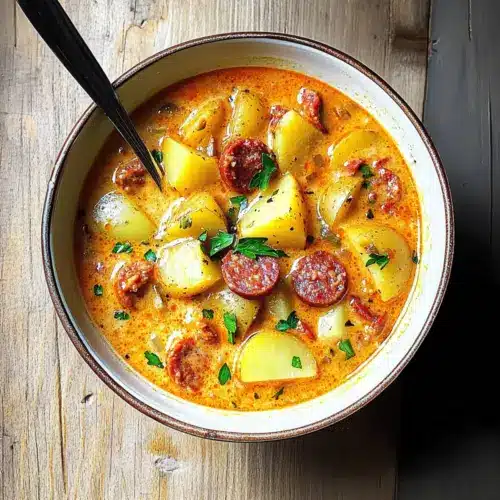 Spanish Potato Soup with Chorizo