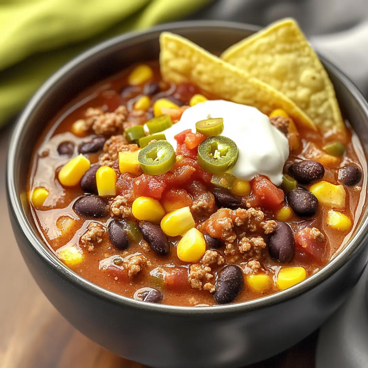 Slow Cooker Taco Chili
